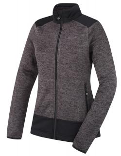 Dámský fleecový svetr na zip Alan L black Varianta: L