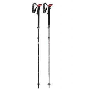 Hole Leki POLES MICRO VARIO CARBON, BLACK-DARKANTHRACITE-WHITE, 110 - 130 CM