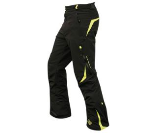 Kalhoty SKILACK contrast Barva: černá žlutozelená vsadka, Velikost: XL