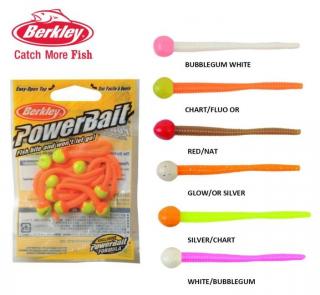 BERKLEY Twister Powerbait Mice Tail (myší ocásek) 7,5cm/13ks - Red/Natural