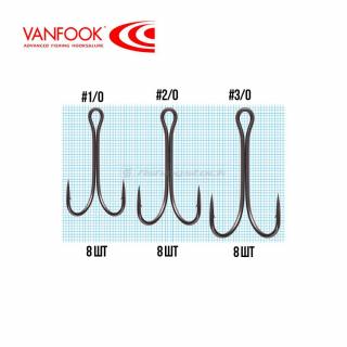 Dvojháček Vanfook Premier Double DW-20B Long shank 8ks Velikost háčků: 1/0