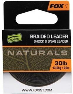 Fox Návazcová Šňůrka Naturals Braided Leader 20 m / 50lb