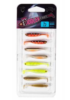 Fox Rage Gumová Nástraha Micro Tiddler Fast Mixed Colour Lure Pack 4cm/8ks