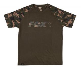 Fox Triko Camo Khaki Chest Print T-Shirt Velikost trička: XL