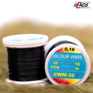 Hends Měděný drátek COLOUR WIRE 0,18mm Barva: Černý