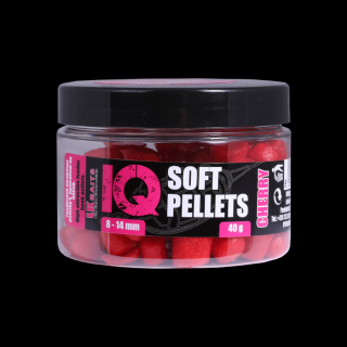 LK Baits IQ Method Feeder Soft Pellets Cherry 8 - 14mm 40g