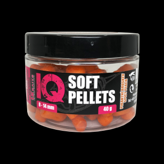 LK Baits IQ Method Feeder Soft Pellets Spicy Peach 8 - 14mm 40g