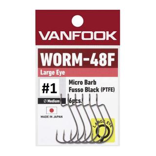 Offsetové háčky Vanfook Worm 48 BIG EYE Velikost háčků: 6