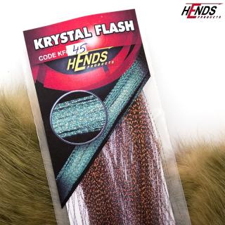 Perleťové kroucené vlasy Hends Krystal Flash Barva: Černá s hnědým leskem