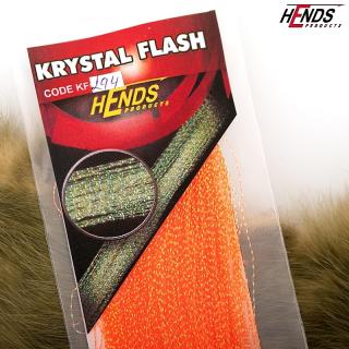 Perleťové kroucené vlasy Hends Krystal Flash Barva: Fluo oranžová