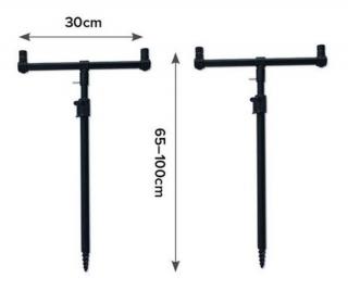 Sada hrazd na dva pruty Carp Spirit 2/4 Rod Support Set + pouzdro