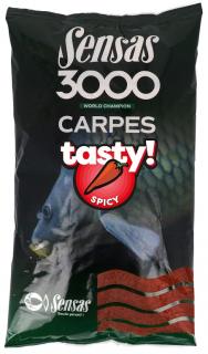 Sensas 3000 Carp Tasty Spicy (kapr koření Robin Red) 1kg