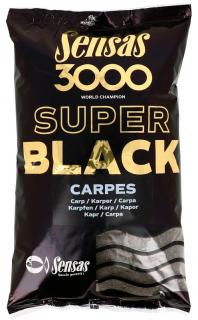 Sensas 3000 Super Black Carpes 1kg - Kapr černý
