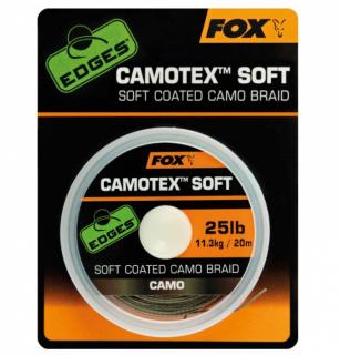 Šňůra Fox Edges Camotex Soft Coated Camo Braid 20m Nosnost: 20m/25lb