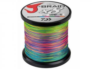 Splétaná Šňůra Daiwa J-BRAID X8 Multi-color 300m Průměr a návin: 300m/0,35mm