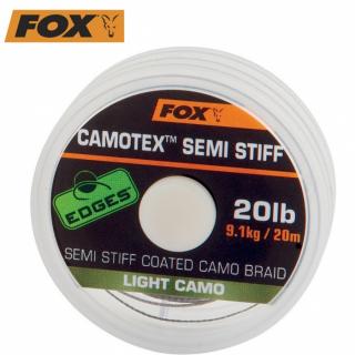 SPLÉTANÁ ŠŇŮRA FOX CAMOTEX SEMI STIFF LIGHT CAMO 20M/25LB