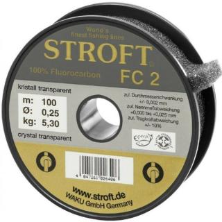 Stroft Fluorocarbon FC2 25m Průměr a návin: 25m/0,25mm