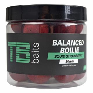 TB Baits Vyvážené Boilie Balanced + Atraktor GLM Squid Strawberry 100g Průměr nástrahy: 20mm