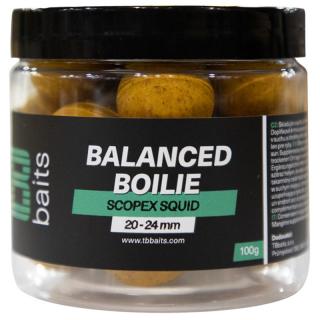 TB Baits Vyvážené Boilie Balanced + Atraktor Scopex Squid 100g 20-24mm