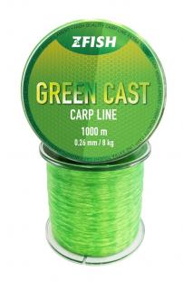 Zfish vlasec Green Cast Carp Line 1000m Průměr: 1000m/0,26mm