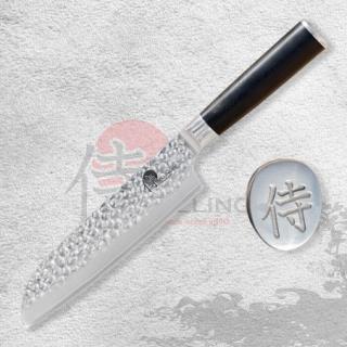 nůž SANTOKU 7  (170 mm) Dellinger Tsuchime Professional Damascus