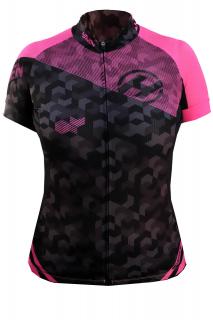 Cyklistický dres Haven Singletrail dámský black/pink Velikost: S