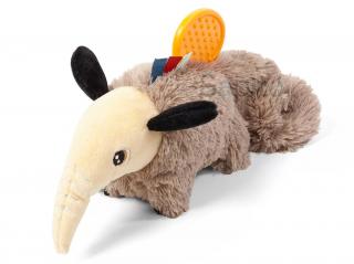 BabyOno závěsná plyšová hračka s chrastítkem a kousátkem Mravenečník