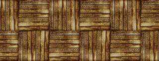 1168 PVC ubrus Florista  (dřevo kostky) -- ks -- 140x180 cm Barva: hnědá, rozměr: 140 cm x 180 cm