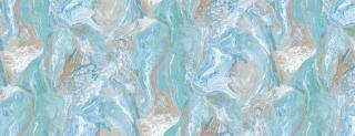 1573 PVC ubrus Florista (Mramor) role Barva: modrá, rozměr: role 20 m (140 cm x 2000 cm)