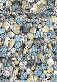 29 Aquamat  - pěnová předložka - mix kamenů (š 130 cm) Barva: hnědá, šíře: 130 cm x 1500 cm