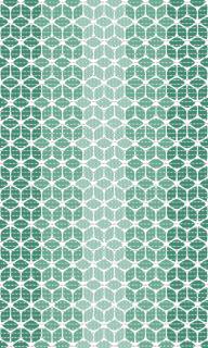 4005 Aquamat - pěnová předožka - geometrický vzor lístky (š 130 cm) akvamat Barva: zelená, šíře: 130 cm x 1500 cm