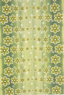 464 Aquamat - pěnová předložka - květiny (š 65 cm) Barva: zelená, šíře: 65 cm x 1500 cm