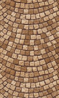 579 Aquamat - pěnová předložka - přírodní kámen mozaika (š 80 cm) Barva: hnědá, šíře: 80 cm x 1500 cm