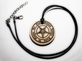 HeLLWood - náhrdelník - In Nomine Baphomet - průměr 40 mm