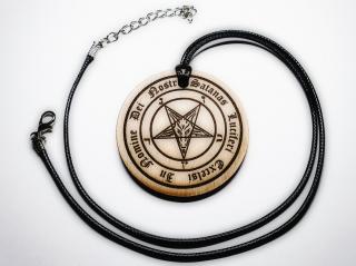 HeLLWood - náhrdelník - In Nomine Baphomet - průměr 50 mm