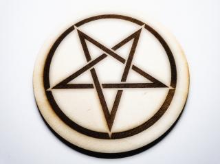 HeLLWood - Pentagram - kruh průměr 90 mm