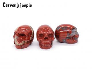Lebka z kamene - Červený Jaspis (Cena je uvedena za kus.)