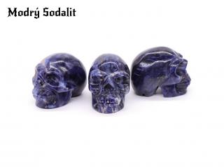 Lebka z kamene - Modrý Sodalit (Cena je uvedena za kus.)