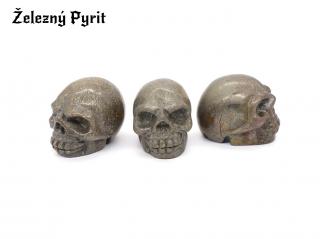 Lebka z kamene - Železný Pyrit (Cena je uvedena za kus.)