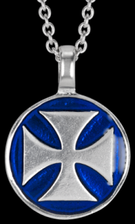 Náhrdelník - Iron Cross Blue