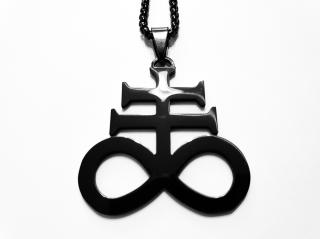 Náhrdelník - Leviathan Cross - 316L - Black