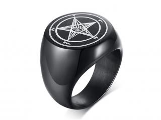 Prsten - Baphomet Black - 316L