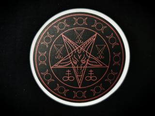 Samolepka - Baphomet Occult Red