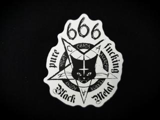 Samolepka - Black Metal 666