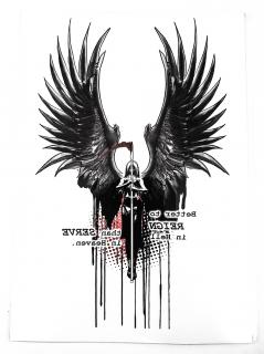 Tattoo Sticker - Dark Angel