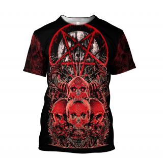 Tričko unisex - Red Devils Skulls