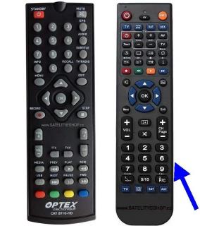 Dálkový ovladač Optex ORT 8910-HD náhradní