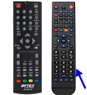 Dálkový ovladač Optex ORT 8932-HD náhradní