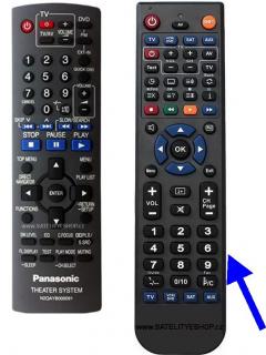 Dálkový ovladač Panasonic N2QAYB000091 náhradní