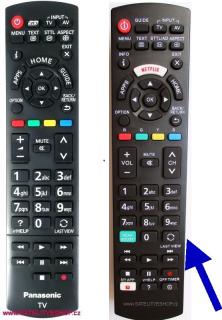 Dálkový ovladač Panasonic N2QAYB000829  náhradní